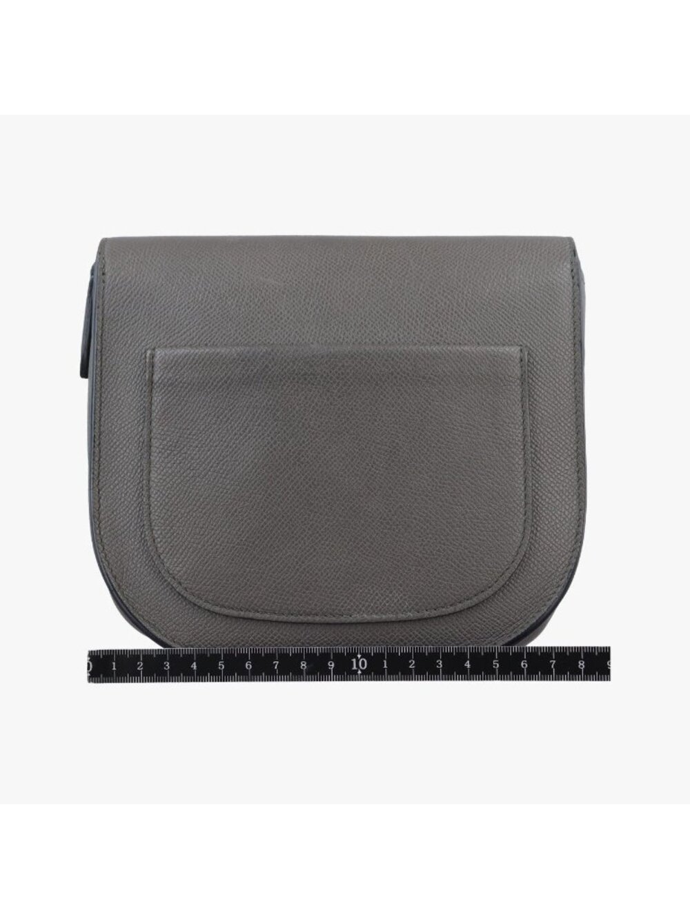 ★SOLD★ Celine Trotter Compact Gray Leather Messenger Bag - Picture 2 of 15